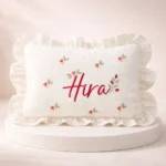 Yenidoğan Müslin Yastık (Minik Çiçek Detaylı)