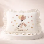 Yenidoğan Müslin Yastık (Tavşan ve Balon Detaylı)