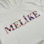 Kişiye Özel Nakış İşlemeli Çiçek Desenli İsim Nakışı - Görsel 2