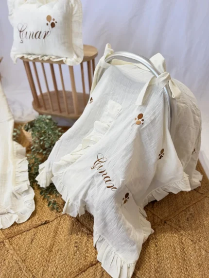 Müslin Puset Örtüsü (Balon Detaylı)