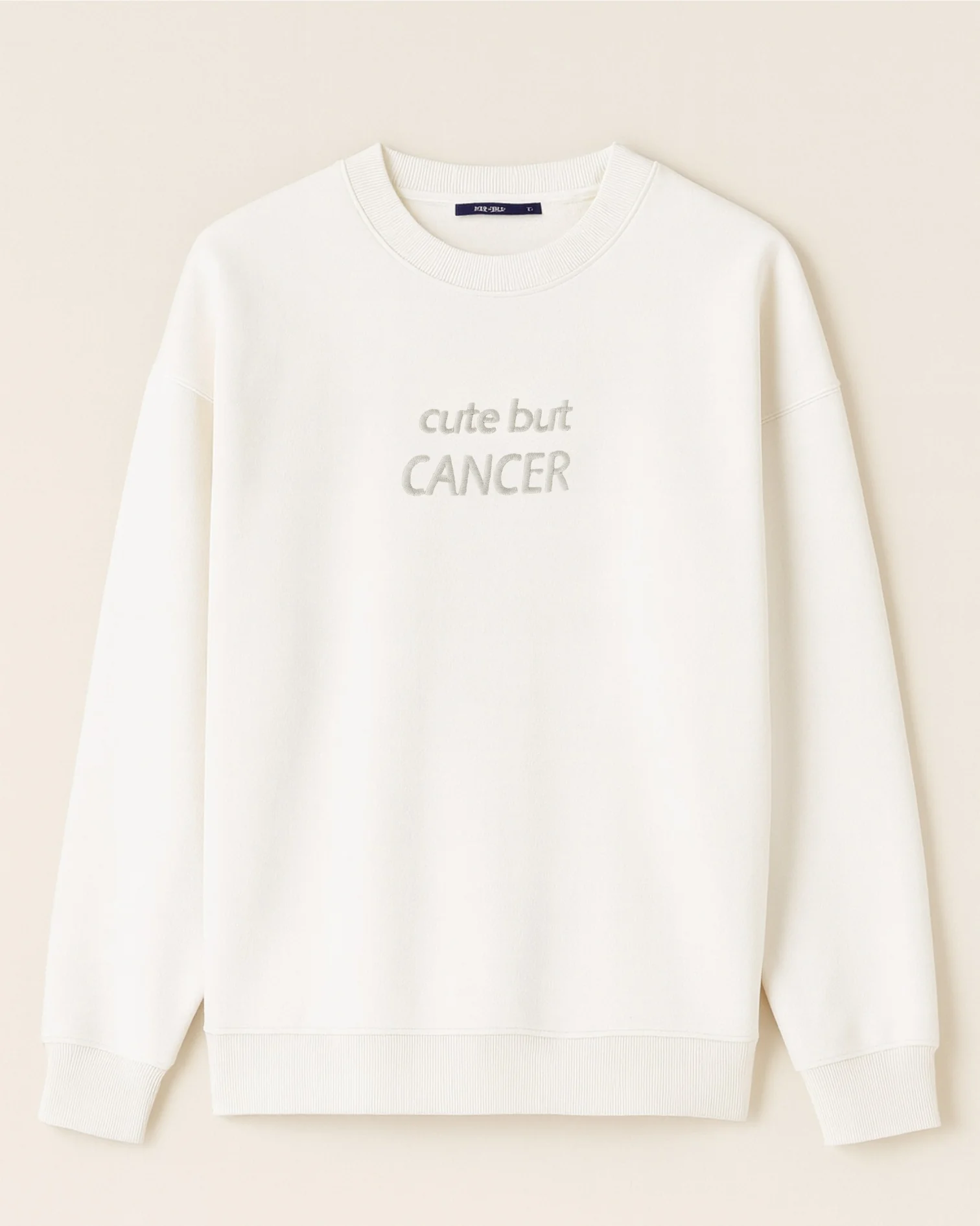 Kişiye Özel Nakış İşlemeli Yengeç Burcu Yazılı Sweat