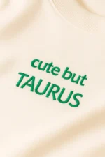 Kişiye Özel Nakış İşlemeli Boğa Burcu Yazılı Sweat - Görsel 2