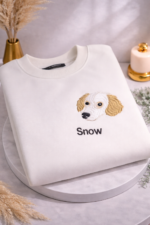 Evcil Hayvana Özel Kişiselleştirilmiş Nakış İşleme Tshirt - Görsel 2